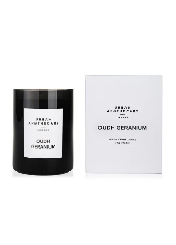 Ароматическая свеча из натурального воска Oudh Geranium 300 г (UALWOGC300) Urban Apothecary (227514012)
