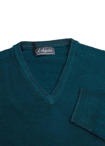 Свитшот LSUMA0009-320 Australian Sweater Merinos V Neck Turquoise (367009826)