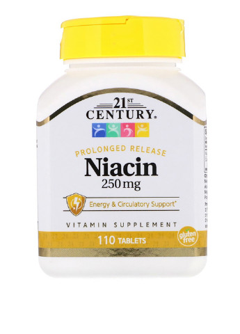 Ниацин (110 таб.), 250 мг 21st Century (251206405)