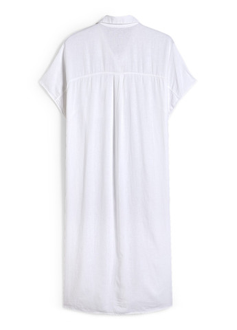 Белое кэжуал платье рубашка C&A однотонное