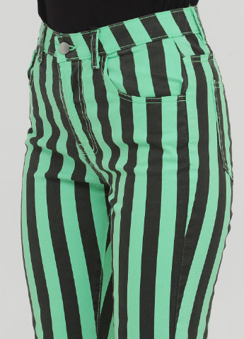 Зеленые кэжуал демисезонные зауженные, укороченные брюки Y.TWO