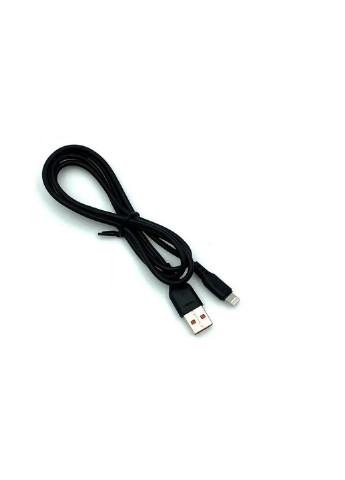 Кабель для заряджання та передачі даних Denmen D42L USB to Lightning Чорний 1 м No Brand (255189501)