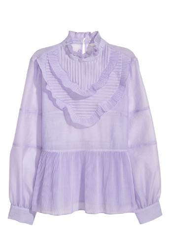 Светло-фиолетовая демисезонная блуза H&M