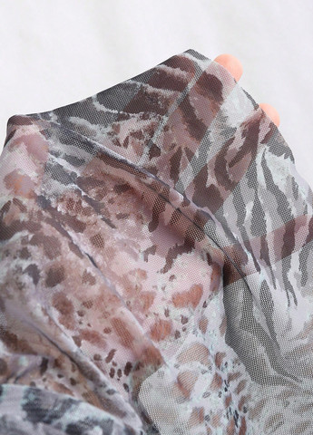 Серо-коричневое откровенный платье SHEIN леопардовый