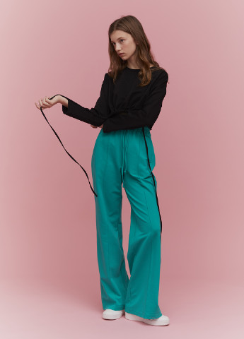 Зеленые кэжуал демисезонные прямые брюки KASTA design