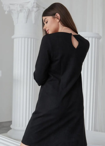 Черное кэжуал красивое черное платье для беременных и кормящих свободного кроя с секретом для кормления To Be однотонное