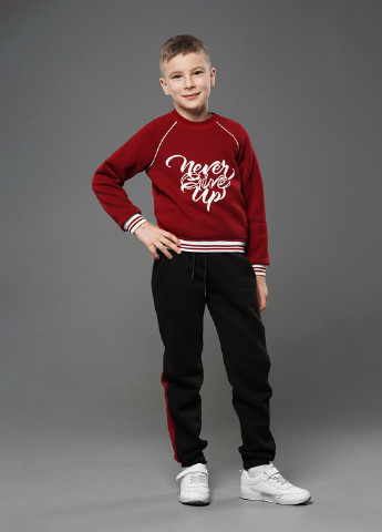 Sinthia свитшот надпись бордовый casual надпись бордовый кэжуал