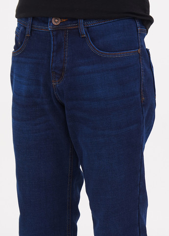 Темно-синие зимние прямые джинсы DSOUAVIET