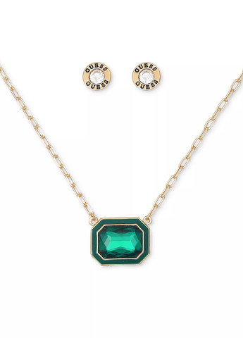 Комплект прикрас (сережки-гвоздики, кольє) Guess (315422306)