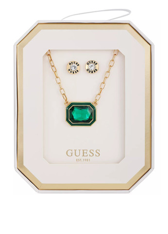 Комплект прикрас (сережки-гвоздики, кольє) Guess (315422306)