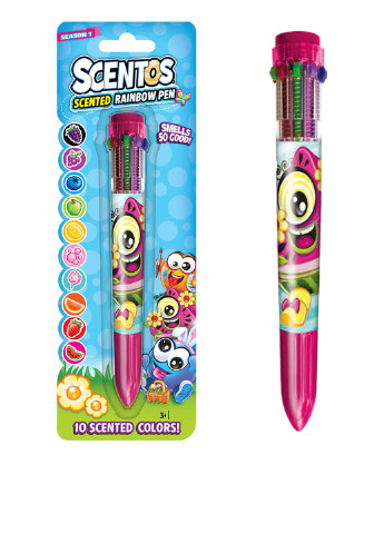 Багатобарвна ароматна кулькова ручка (10 кольорів) Scentos (252447401)