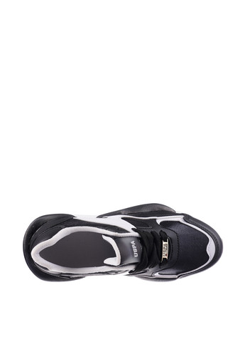 Черно-белые демисезонные кроссовки U.S. Polo Assn.