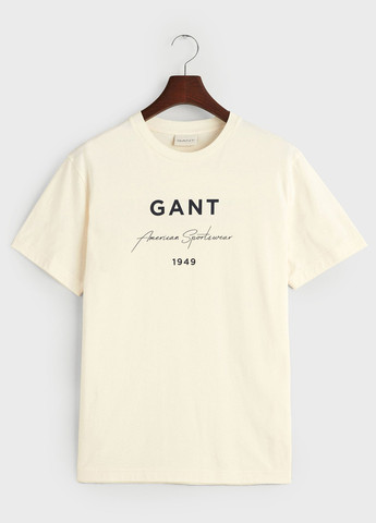 Белая футболка Gant