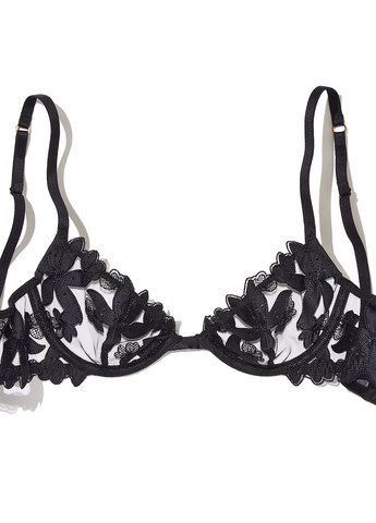 Черный демисезонный комплект (бюстгальтер, трусики) Victoria's Secret