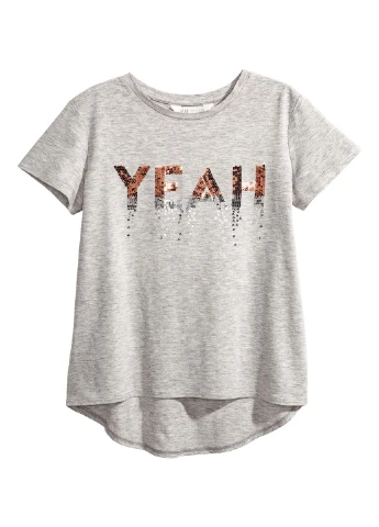 Серая демисезонная футболка H&M