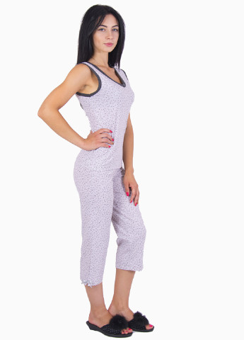 Бледно-лиловая всесезон пижама (майка, бриджи) Barwa Garments