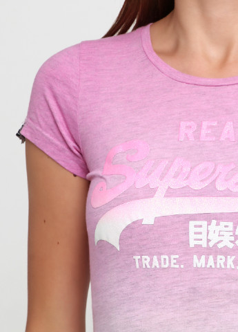 Рожева літня футболка Superdry