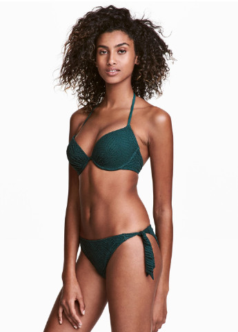 Темно-зеленые женские плавки H&M