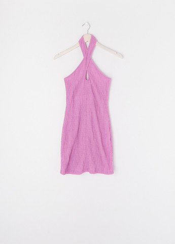 Сиреневое кэжуал платье с открытой спиной, силуэтная Sinsay однотонное