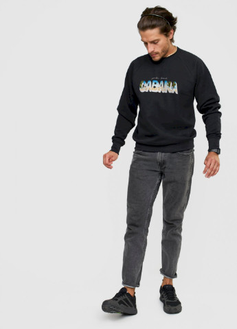 Черный свитшот мужской YAPPI рисунок (251424219)