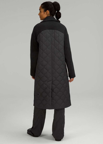 Черное демисезонное Пальто однобортное Lululemon Athletica