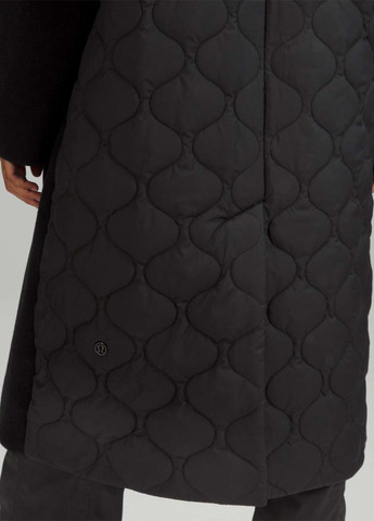 Черное демисезонное Пальто однобортное Lululemon Athletica