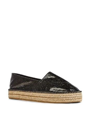 Чорні еспадрилі JustFab однотонний без декору (22189289)