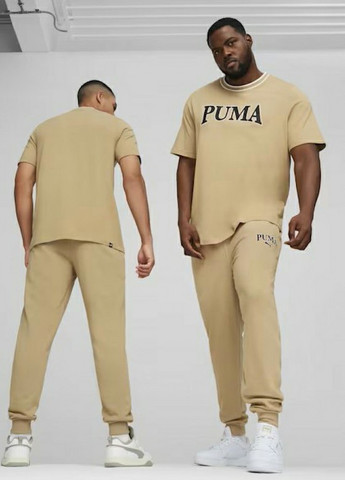 Бежевые спортивные демисезонные джоггеры брюки Puma