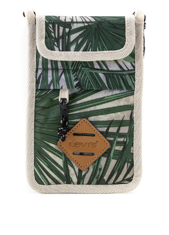 Сумка Levi's сумка-кошелёк рисунок зелёная кэжуал