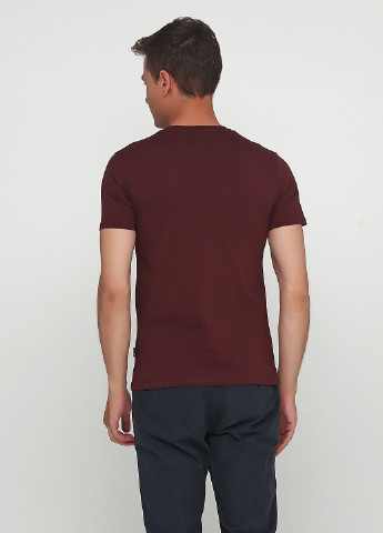 Бордовая футболка Burton Menswear