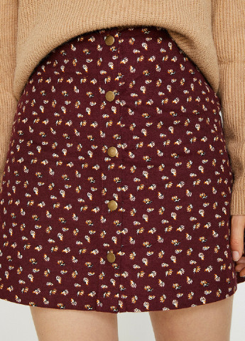 Бордовая кэжуал юбка KOTON
