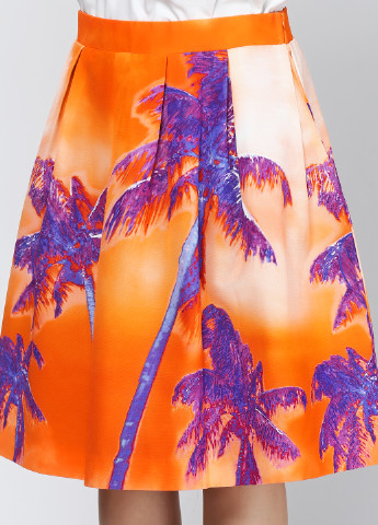 Оранжевая кэжуал юбка P.A.R.O.S.H. миди