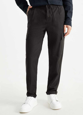 Черные кэжуал летние карго брюки C&A