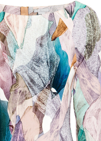 Комбинированное кэжуал платье футляр H&M с абстрактным узором