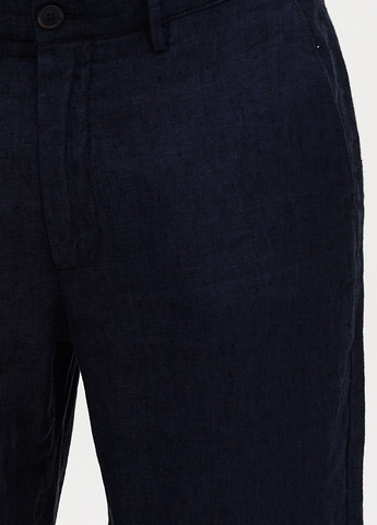 Темно-синие кэжуал летние зауженные брюки Mango