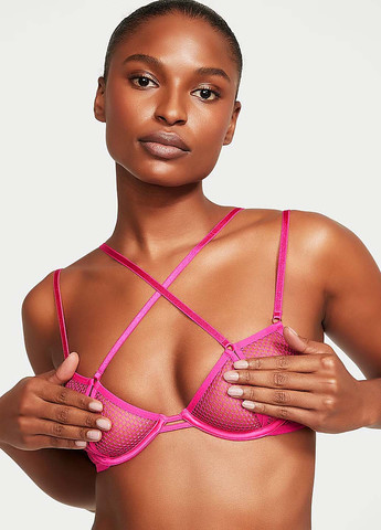 Розовый демисезонный комплект (бюстгальтер, трусики) Victoria's Secret