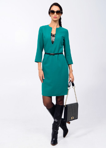 Зеленое кэжуал платье футляр Iren Klairie однотонное