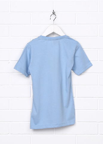 Светло-голубая летняя футболка с коротким рукавом Atabay