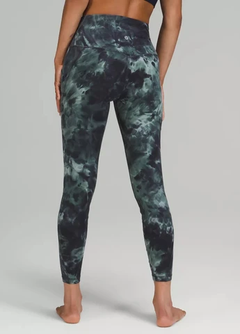 Комбинированные демисезонные легинсы Lululemon Athletica