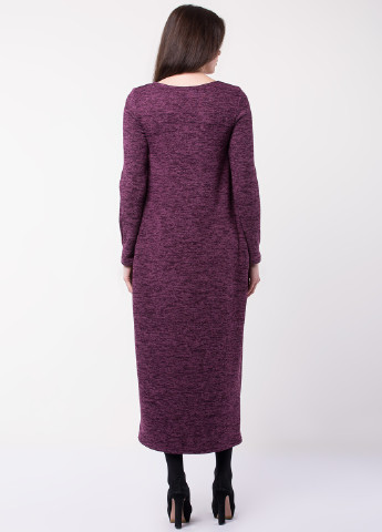 Фиолетовое кэжуал платье Garne меланжевое