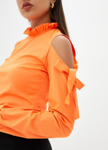 Оранжевая демисезонная женская блузка kosmo Podium