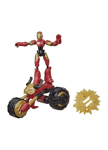 Фигурка Avengers Bend and flex 2 в 1 Железный человек на мотоцикле (F0244) Hasbro (252229236)