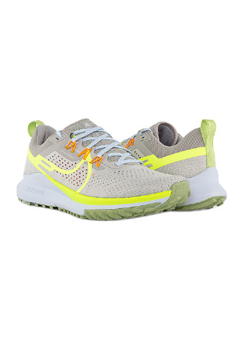 Серые демисезонные кроссовки react pegasus trail 4 Nike