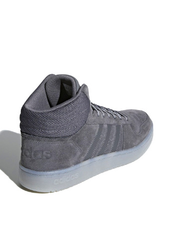 Темно-сірі всесезон кросівки adidas Hoops 2.0 Mid