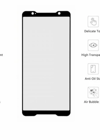 Стекло защитное Asus ROG Phone (Black) (440329) (440329) Drobak (203961317)