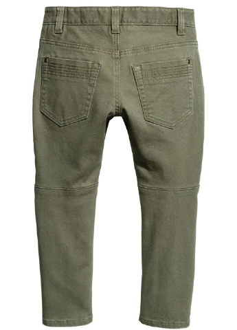 джинсовые демисезонные брюки зауженные H&M