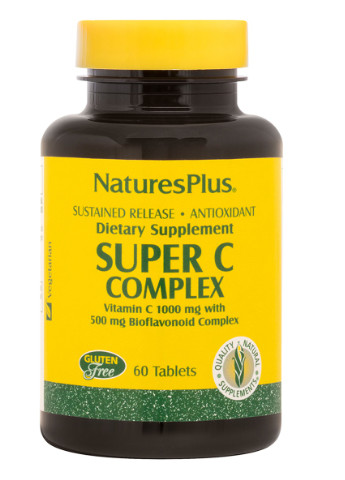Супер Комплекс Витамина С с Биофлавоноидами, Nature's Plus, 1000\500 мг, 60 Таблеток Natures Plus (228292495)