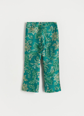 Зеленые кэжуал демисезонные прямые брюки Reserved