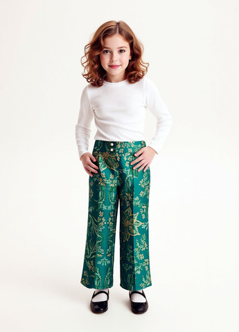 Зеленые кэжуал демисезонные прямые брюки Reserved