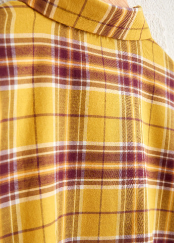 Желтая кэжуал рубашка в клетку LC Waikiki